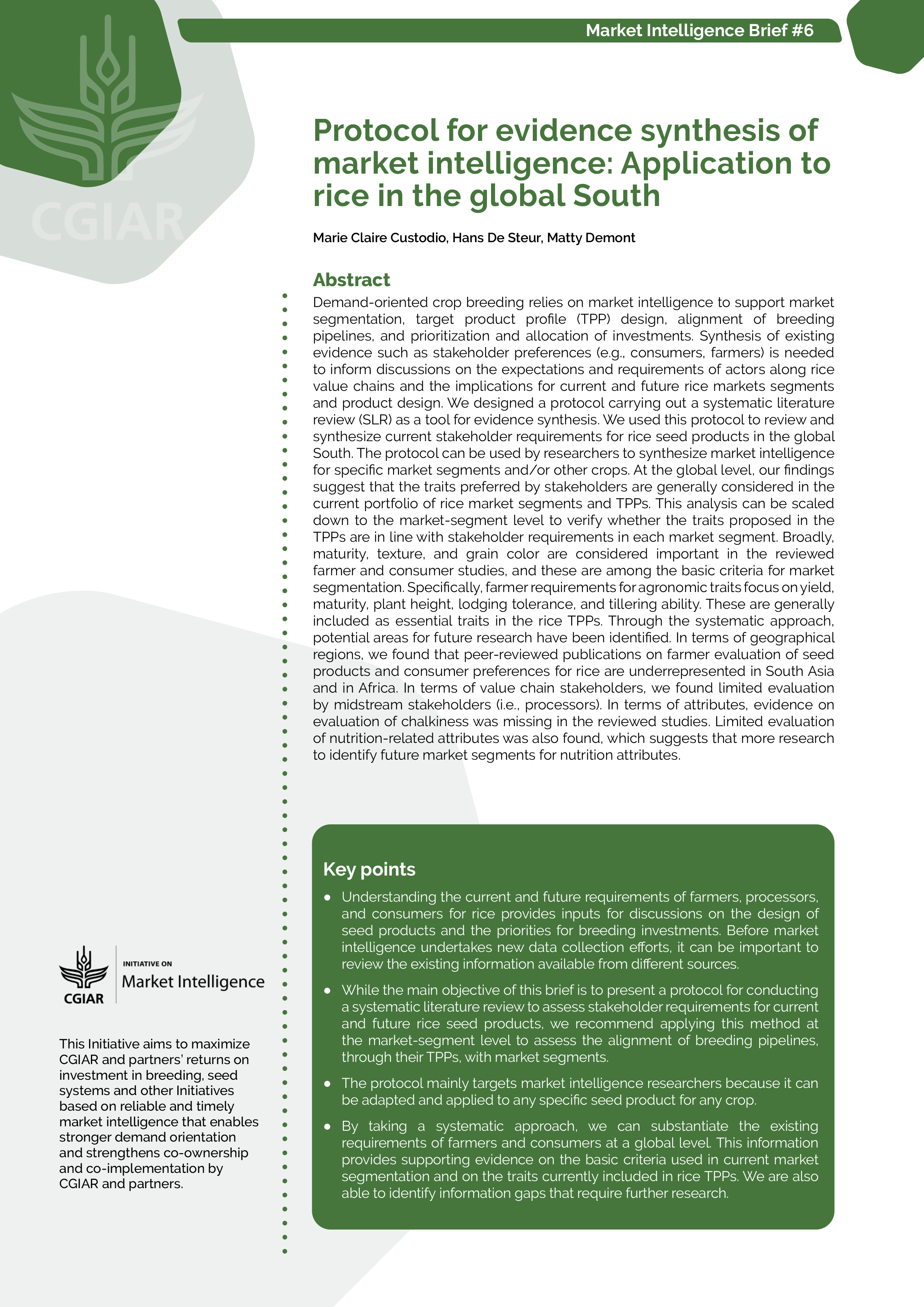 Publications | GloMIP